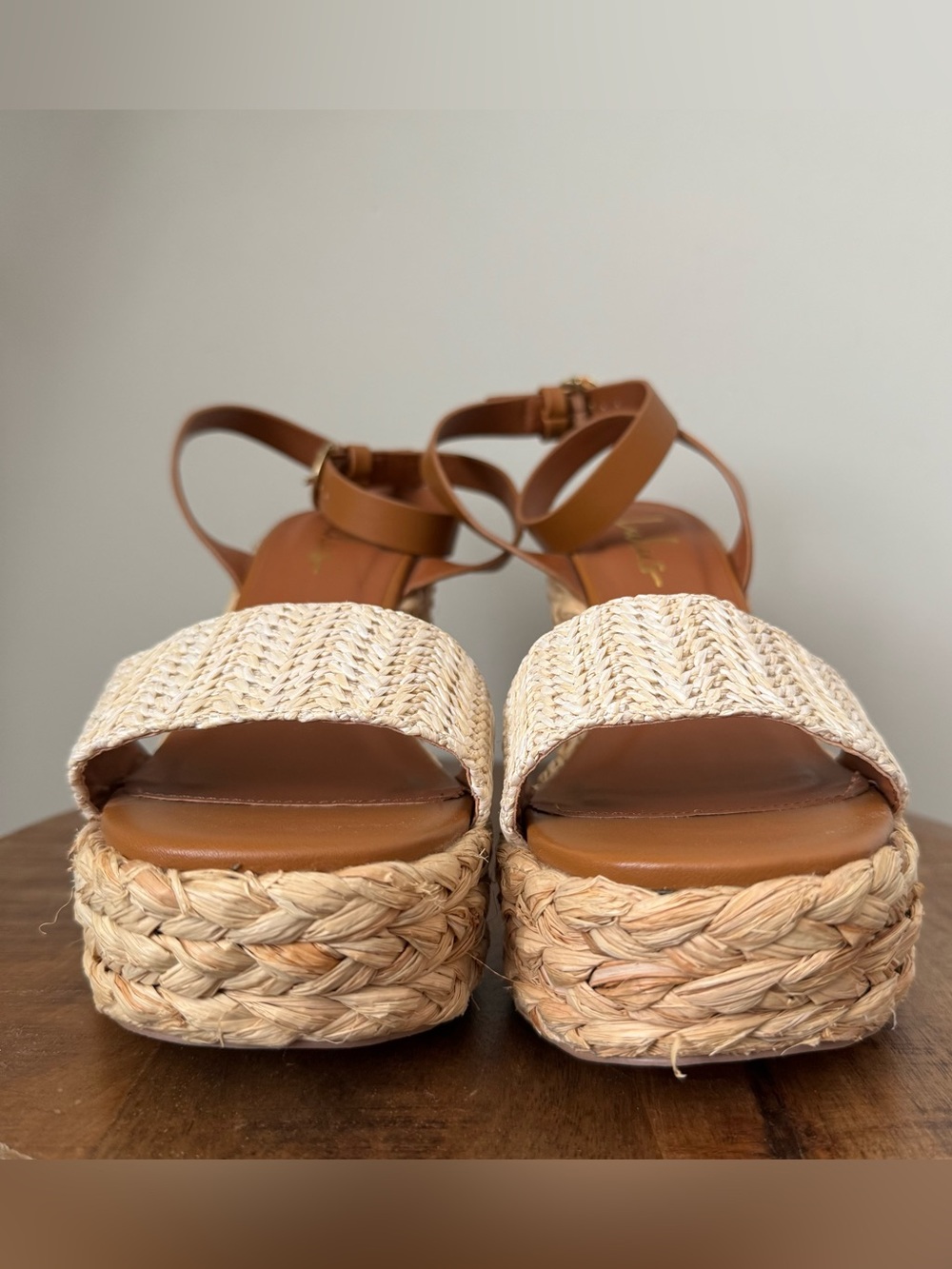 Lulus Chunky Platform Sandals Heels 8.5 - Picture 3 of 7